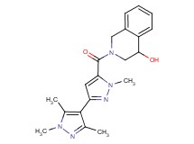 2-[(1,1',3',5'-tetramethyl-1H,1'H-3,4'-bipyrazol-5-yl)carbonyl]-1,2,3,4-tetrahydroisoquinolin-4-ol