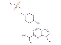 6-isopropyl-1-methyl-N-{1-[2-(methylsulfonyl)ethyl]-4-piperidinyl}-1H-pyrazolo[3,4-d]pyrimidin-4-amine