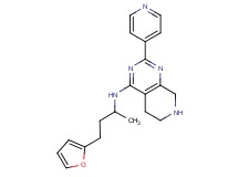 N-[3-(2-furyl)-1-methylpropyl]-2-pyridin-4-yl-5,6,7,8-tetrahydropyrido[3,4-d]pyrimidin-4-amine