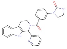 1-(3-{[1-(2-pyridinyl)-1,3,4,9-tetrahydro-2H-beta-carbolin-2-yl]carbonyl}phenyl)-2-imidazolidinone