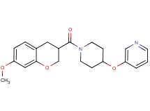 3-({1-[(7-methoxy-3,4-dihydro-2H-chromen-3-yl)carbonyl]piperidin-4-yl}oxy)pyridine
