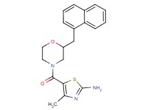 4-methyl-5-{[2-(1-naphthylmethyl)-4-morpholinyl]carbonyl}-1,3-thiazol-2-amine
