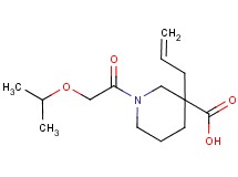 3-allyl-1-(isopropoxyacetyl)-3-piperidinecarboxylic acid