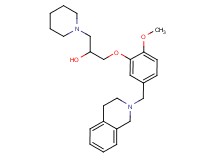 1-[5-(3,4-dihydro-2(1H)-isoquinolinylmethyl)-2-methoxyphenoxy]-3-(1-piperidinyl)-2-propanol