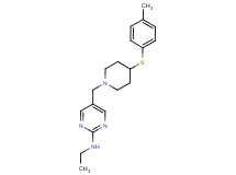 N-ethyl-5-({4-[(4-methylphenyl)thio]-1-piperidinyl}methyl)-2-pyrimidinamine