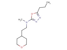 N-methyl-5-propyl-N-[2-(tetrahydro-2H-pyran-4-yl)ethyl]-1,3,4-oxadiazol-2-amine