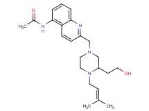 N-(2-{[3-(2-hydroxyethyl)-4-(3-methyl-2-buten-1-yl)-1-piperazinyl]methyl}-5-quinolinyl)acetamide