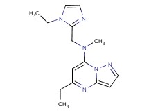 5-ethyl-N-[(1-ethyl-1H-imidazol-2-yl)methyl]-N-methylpyrazolo[1,5-a]pyrimidin-7-amine