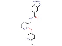 N-({2-[(6-methylpyridin-3-yl)oxy]pyridin-3-yl}methyl)-1H-1,2,3-benzotriazole-5-carboxamide