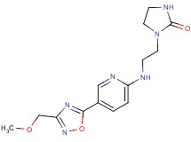 1-[2-({5-[3-(methoxymethyl)-1,2,4-oxadiazol-5-yl]pyridin-2-yl}amino)ethyl]imidazolidin-2-one