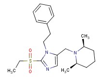 (2R*,6S*)-1-{[2-(ethylsulfonyl)-1-(2-phenylethyl)-1H-imidazol-5-yl]methyl}-2,6-dimethylpiperidine