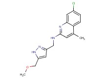 7-chloro-N-{[5-(methoxymethyl)-1H-pyrazol-3-yl]methyl}-4-methylquinolin-2-amine