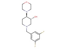 (3R*,4R*)-1-(3,5-difluorobenzyl)-4-(4-morpholinyl)-3-piperidinol