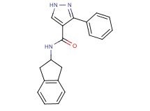 N-(2,3-dihydro-1H-inden-2-yl)-3-phenyl-1H-pyrazole-4-carboxamide