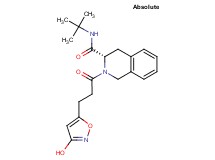 (3S)-N-(tert-butyl)-2-[3-(3-hydroxy-5-isoxazolyl)propanoyl]-1,2,3,4-tetrahydro-3-isoquinolinecarboxamide