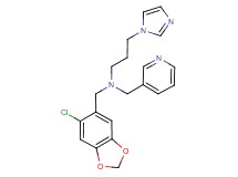 N-[(6-chloro-1,3-benzodioxol-5-yl)methyl]-3-(1H-imidazol-1-yl)-N-(pyridin-3-ylmethyl)propan-1-amine