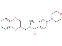 N-(2,3-dihydro-1,4-benzodioxin-2-ylmethyl)-N-methyl-6-morpholin-4-ylnicotinamide