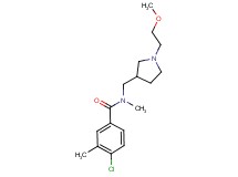 4-chloro-N-{[1-(2-methoxyethyl)pyrrolidin-3-yl]methyl}-N,3-dimethylbenzamide
