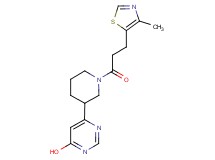6-{1-[3-(4-methyl-1,3-thiazol-5-yl)propanoyl]-3-piperidinyl}-4-pyrimidinol