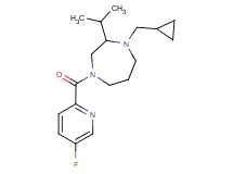 1-(cyclopropylmethyl)-4-[(5-fluoro-2-pyridinyl)carbonyl]-2-isopropyl-1,4-diazepane