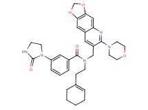 N-[2-(1-cyclohexen-1-yl)ethyl]-N-{[6-(4-morpholinyl)[1,3]dioxolo[4,5-g]quinolin-7-yl]methyl}-3-(2-oxo-1-imidazolidinyl)benzamide