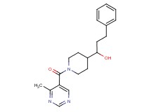 1-{1-[(4-methyl-5-pyrimidinyl)carbonyl]-4-piperidinyl}-3-phenyl-1-propanol