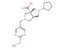 (3aR*,6aR*)-2-cyclopentyl-5-[(2-methoxypyrimidin-5-yl)methyl]hexahydropyrrolo[3,4-c]pyrrole-3a(1H)-carboxylic acid