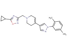 1-[(5-cyclopropyl-1,2,4-oxadiazol-3-yl)methyl]-4-[1-(2,5-dimethylphenyl)-1H-pyrazol-4-yl]-1,2,3,6-tetrahydropyridine
