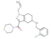 1-allyl-N-(2-chlorobenzyl)-3-(4-thiomorpholinylcarbonyl)-4,5,6,7-tetrahydro-1H-indazol-5-amine