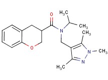 N-isopropyl-N-[(1,3,5-trimethyl-1H-pyrazol-4-yl)methyl]chromane-3-carboxamide