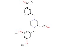 1-(3-{[4-(3,5-dimethoxybenzyl)-3-(2-hydroxyethyl)-1-piperazinyl]methyl}phenyl)ethanone