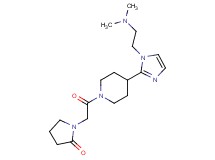 1-[2-(4-{1-[2-(dimethylamino)ethyl]-1H-imidazol-2-yl}-1-piperidinyl)-2-oxoethyl]-2-pyrrolidinone
