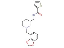 N-{[1-(1,3-benzodioxol-4-ylmethyl)-3-piperidinyl]methyl}-2-thiophenecarboxamide