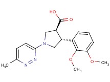 (3S*,4R*)-4-(2,3-dimethoxyphenyl)-1-(6-methylpyridazin-3-yl)pyrrolidine-3-carboxylic acid
