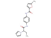 5-methyl-N-(4-{[2-(1H-pyrrol-1-yl)butanoyl]amino}phenyl)-2-furamide