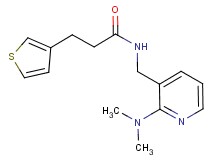 N-{[2-(dimethylamino)-3-pyridinyl]methyl}-3-(3-thienyl)propanamide