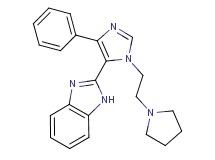 2-[4-phenyl-1-(2-pyrrolidin-1-ylethyl)-1H-imidazol-5-yl]-1H-benzimidazole
