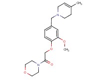 4-({2-methoxy-4-[(4-methyl-3,6-dihydropyridin-1(2H)-yl)methyl]phenoxy}acetyl)morpholine