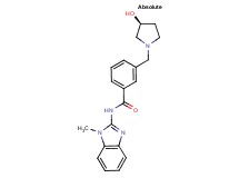 3-{[(3S)-3-hydroxypyrrolidin-1-yl]methyl}-N-(1-methyl-1H-benzimidazol-2-yl)benzamide