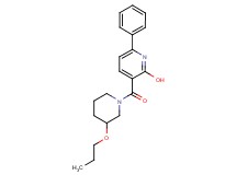 6-phenyl-3-[(3-propoxy-1-piperidinyl)carbonyl]-2-pyridinol