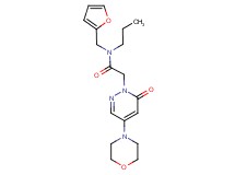 N-(2-furylmethyl)-2-[4-(4-morpholinyl)-6-oxo-1(6H)-pyridazinyl]-N-propylacetamide