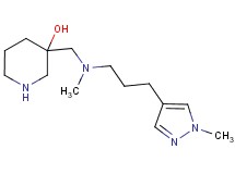 3-({methyl[3-(1-methyl-1H-pyrazol-4-yl)propyl]amino}methyl)-3-piperidinol dihydrochloride