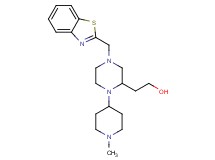 2-[4-(1,3-benzothiazol-2-ylmethyl)-1-(1-methyl-4-piperidinyl)-2-piperazinyl]ethanol
