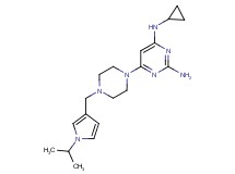 N~4~-cyclopropyl-6-{4-[(1-isopropyl-1H-pyrrol-3-yl)methyl]piperazin-1-yl}pyrimidine-2,4-diamine