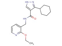 3-cyclohexyl-N-[(2-ethoxypyridin-3-yl)methyl]-1H-pyrazole-4-carboxamide