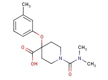 1-[(dimethylamino)carbonyl]-4-(3-methylphenoxy)piperidine-4-carboxylic acid