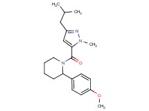 1-[(3-isobutyl-1-methyl-1H-pyrazol-5-yl)carbonyl]-2-(4-methoxyphenyl)piperidine