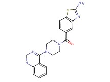 5-{[4-(4-quinazolinyl)-1-piperazinyl]carbonyl}-1,3-benzothiazol-2-amine bis(trifluoroacetate)