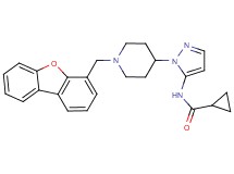 N-{1-[1-(dibenzo[b,d]furan-4-ylmethyl)-4-piperidinyl]-1H-pyrazol-5-yl}cyclopropanecarboxamide