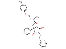 2-{2,5-dioxo-3-phenyl-1-[2-(2-pyridinyl)ethyl]-3-pyrrolidinyl}-N-methyl-N-[2-(4-methylphenoxy)ethyl]acetamide